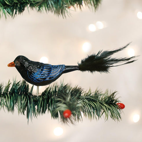 Old World Christmas Raven Glass Blown Ornament for Christmas Tree