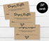 All Ewired Up 50 Gender Neutral Kraft Baby Shower Diaper Raffle Tickets, Lottery Insert Cards for Baby Shower