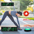 Stopwatch/Countdown 12/24H YZ Gym Clock for Home Gym with Start/Stop Button, Interval Timer for Workout, Timer
