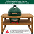 XLarge Big Green Egg Grill Stand Table Nest - Durable Accessory