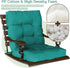 42x21x4 Inch Outdoor Chair Cushion, Patio Cushions for Dining/Rocking Chairs, High Back Soft Seat Pad with Ties, Indoor