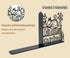 Ecqizer 9.1x 4.7 Inches, Metal Dragon Reading Book Decorative Bookend Unique Dragon Bookends Decorative, Fantasy Dragon