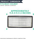 Crucial Air Filter Replacement Parts, Compatible with Holmes Part #16216, HAPF30, HAPF30D, 1 Pack