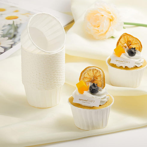 Brown Cupcake Liners Standard Size, 30pcs Heavy Duty Greaseproof Baking Cups for Weddings and Gifts