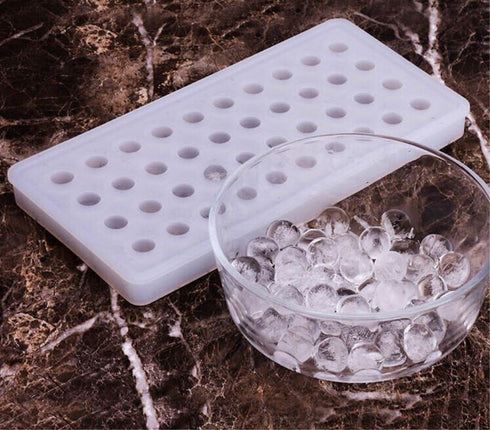 Honbay 40 Cavities Silicone Frozen Mini Ice Ball Mold Tray for Candy & Chocolate (White)
