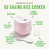 GreenLife 4-Cup Digital Rice Cooker, PFAS & PFOA-Free Removable Ceramic Dishwasher Safe Pot, Healthy Cooking Oats,