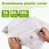 NoderLoya 16Mil Grommets 10ft*20ft) Greenhouse Cover,Clear Greenhouse Plastic Covering, Thickness Heavy Duty Clear tarp