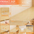 Yieach Dividers,6 Pack Closet Organization,11.1 Inch Adjustable Height Clear Shelf Acrylic Shelf Dividers for Tall