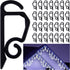 Vikdio 30 Pcs Black Gutter Hooks for Christmas Lights, Holiday Light Clips for
