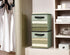 DECOMOMO Cube Storage Bins, 11 Inch Fabric Storage Bin with Clear Window, 6pcs for Clothes Toy Linen Organizers