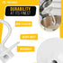 PartsBroz Kitchen Aid Dough Hook Attachment - 4.5 Qt, 5 Qt for KitchenAid Stand Mixer K45DH for Artisan Bread Kneading