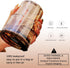13 oz (Amber-4pack) BLUEPOLAR Tumbler Water Glass, Water Bottle with Straw and Dustproof Lid, Coffee Ice Cup Double