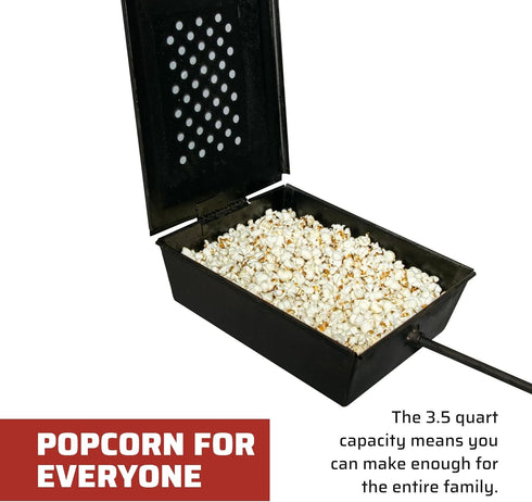Camp Chef Popcorn Popper for Campfire - Make 3.5 Quarts of Popcorn - Camp Cooking System Accessories