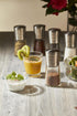Bisetti Herbs Mill - Glass/Stainless Steel, Trasnparent, One Size by Bisetti
