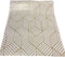 White and Gold Geometry Stripped Hexagon Peel and Stick Contact Paper, Self Adhesive Wallpaper, 118 inch x 17.7 inch