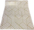 White and Gold Geometry Stripped Hexagon Peel and Stick Contact Paper, Self Adhesive Wallpaper, 118 inch x 17.7 inch