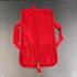 Ergo Chef 5 Pocket Bi-Fold Chef Knife Case Roll Bag, Lightweight Durable Nylon/Polyester Blend, Red