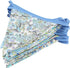 10M Triangle Bunting Banner, 36 Pcs Cotton Flags for Birthday Party, Wedding, Baby Shower, Blue