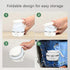 Portable Travel Foldable Electric Kettle, 850W Fast Boiling, Food Grade Silicone, 700ml, 110V, White