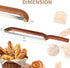 Uprichya Bread Knife for Homemade Bread Sourdough, Serrated Bread Slicer & Bread Bow Knife with Ergonomic Grip