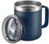 ALOUFEA 12oz Stainless Steel Insulated Coffee Mug with Handle, Double Wall Vacuum Tumbler Cup, Navy
