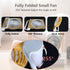 Small Quiet Desk Fan, 5in Rotatable, Foldable & Rechargeable, 3000mAh Battery Operated, Strong Airflow (Light Wood)