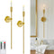Lumpro 27-inch Large Wall Candle Sconces with Remote Controlled Flameless LED Taper Candles,