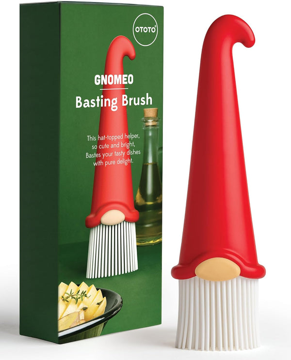 OTOTO Gnomeo Pastry Brush - Silicone Basting Brush for Cooking, Spread Oil