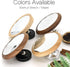 Espresso Lens Reflective Mirror Flow Rate Observation Tool, Wooden Base Magnetic Cafe Machine Accessory for Home Barista