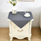Small Square Tablecloth 24x24 Inch Washable Polyester Side Table Cloth Solid Grey