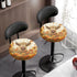 2 Pack 14-16 inch Kuiaobaty Fall Decorations Stool Covers Round Round Bar Stool Covers Cute Highland Cow Pumpkin Print