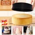 P&P CHEF Nonstick Cake Pan Set of 4 (4 + 6 + 8 + 9.5 Inch), Round Baking Pans for Layer Cake, Oven Safe