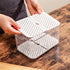 SANNO Vegetable Fruit Storage Containers - Refrigerator Storage Containers with Lids and Vents for Fresh Produce