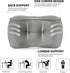 Lumbar Support Pillow for Office Chairs, Back Support Cushion for Lower Back Pain Relief, Small Grey