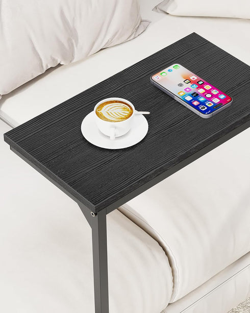 28.7 inch TB01BK071 TUTOTAK C Shaped End Table, Tray Table, Small Side Table, Tall Couch Table, Tv Tray, Sofa Table