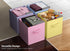 Sorbus 11 Inch Fabric Storage Cubes - Sturdy Collapsible Bins & Handle, 6 Foldable Baskets for Organizing Clothes,