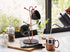 JEmarble Mug Holders with Copper Plated Standing (Black) Countertop Mug Tree, Coffee Mugs & Tea Cup Storage Rack