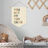 XYDEG 15x11in Nursery Decor,You Are My Sunshine Positive Affirmation Kids Wall Art Canvas Banner Wall Hanging Pennant