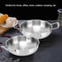 Korea Noodle Pot, Fast Heating Stainless Steel Ramen Cooking Stockpot, Binaural Pasta Pots for Soup and Porridge