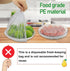 Fresh Keeping Bags 200pcs, Elastic Disposable Shrinkable Food Storage Covers for Kitchen Bowls