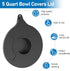 Mixer Bowl Cover for Kitchen-Aid K5GB 5 Quart Glass Part, Mixer Glass Bowl Splatter Guard Lid with Ingredient Opening