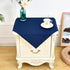 NEWISHER Navy Blue Square Tablecloth 24x24 inch, Heavy Duty Polyester Fabric Table