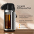 Airpot Coffee Carafe, 64 OZ / 1.9L Insulated Stainless Steel Thermos Urn for Hot Drinks, Pump Dispenser for Parties