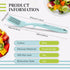 10 in 1 Silicone Flexible Fork 11 Inch Cooking Tools and Utensils Heat Resistant Cooking Fork Dishwasher, Mixes Ingredients, Mashes Food, Whisks Eggs, Baking, Mixing Made Easy (Lake Blue) by Lounsweer