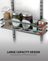 9-Tier Moforoco White Over The Door Pantry Organizer, Pantry Organization And Storage, Metal Hanging Spice Rack Shelves