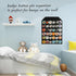 PACMAXI Wall Hanging Badge Button Pins Organizer Display Storage Stand for Up to 36 Pins (Black)
