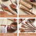 AOOSY Wooden Forks Set of 6, Eco-friendly Japanese Wood Salad Dinner Forks, Reusable Handmade Natural Flatware