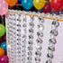 KIPETTO 33ft 14mm Acrylic Crystal Beads Garland Chandelier Gem Beads Chain Hanging Crystals Beads Strings for Wedding
