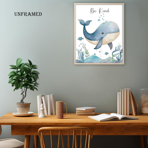 Set 6, Playroom,8x10 Inches Ocean Nursery Decor,Ocean Nursery Wall Art of Under the Sea Nursery Wall Decor Poster