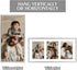 Golden State Art 4x6 Aluminum Collage Frame, Displays 6x4 Pictures with 3 Openings Mat or One 7x14 Photo, Silver